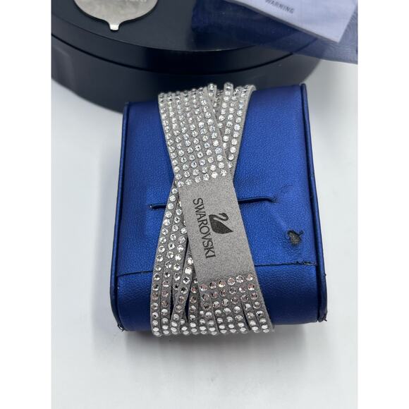 Swarovski® SHINE Shield SWAN Crystal Grey Activity Tracking Bracelet Jewelry - Picture 3 of 13